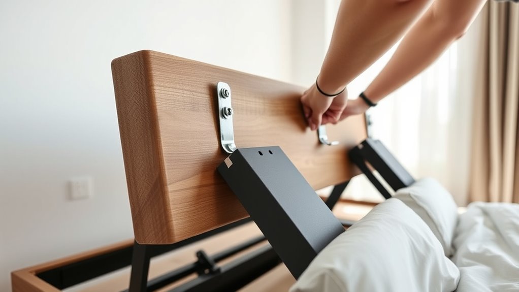 attaching headboard to adjustable
