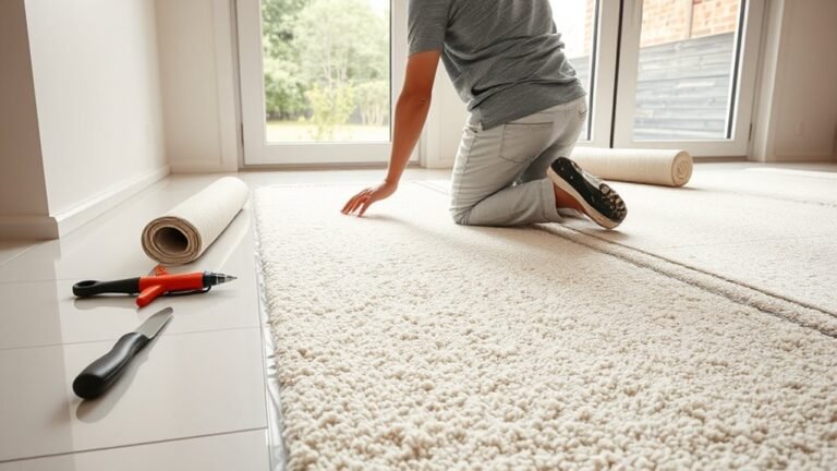 carpet installation over tile