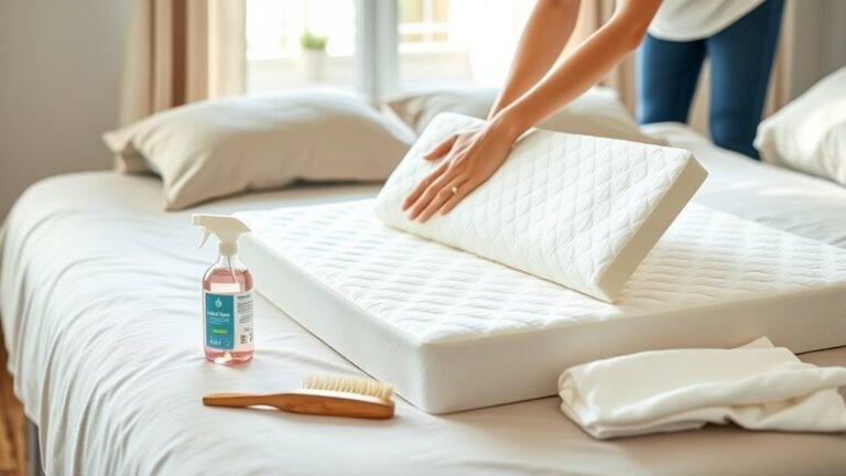 cleaning memory foam toppers