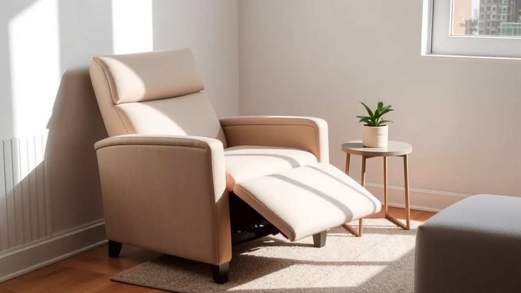 compact space saving recliner