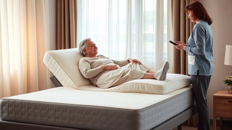 elderly friendly adjustable bed features
