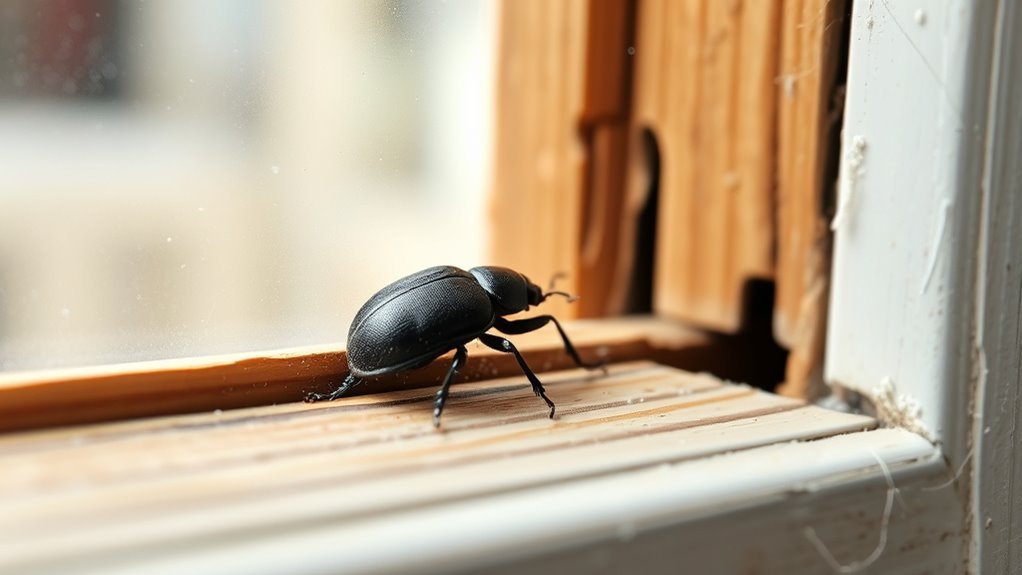 entry points for beetle infestation