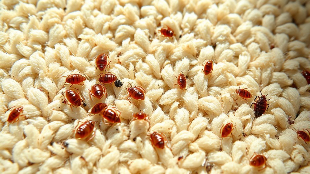 inspect for droppings eggs bites