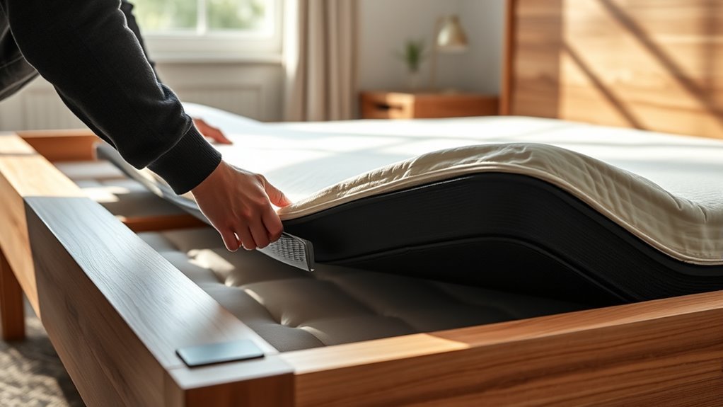 installing adjustable base bed