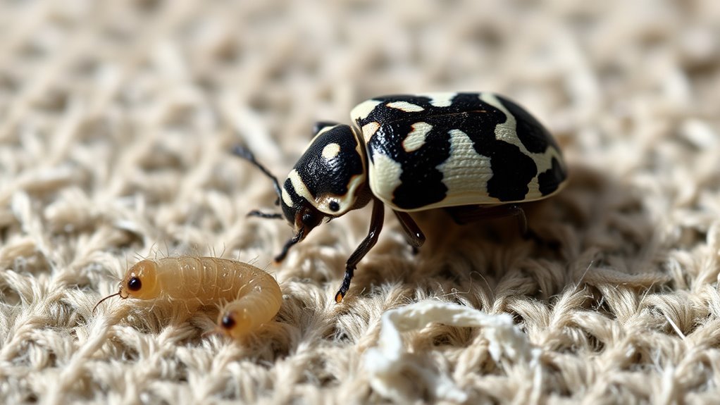 larvae cause skin irritation