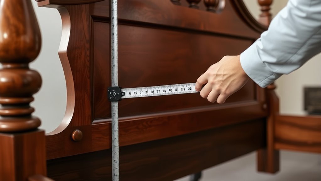 measure bed frame height accurately