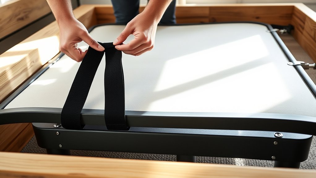 secure base with straps