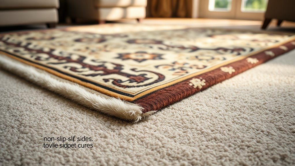 securely anchor your rug