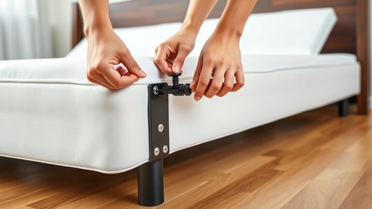 securely connect adjustable headboard