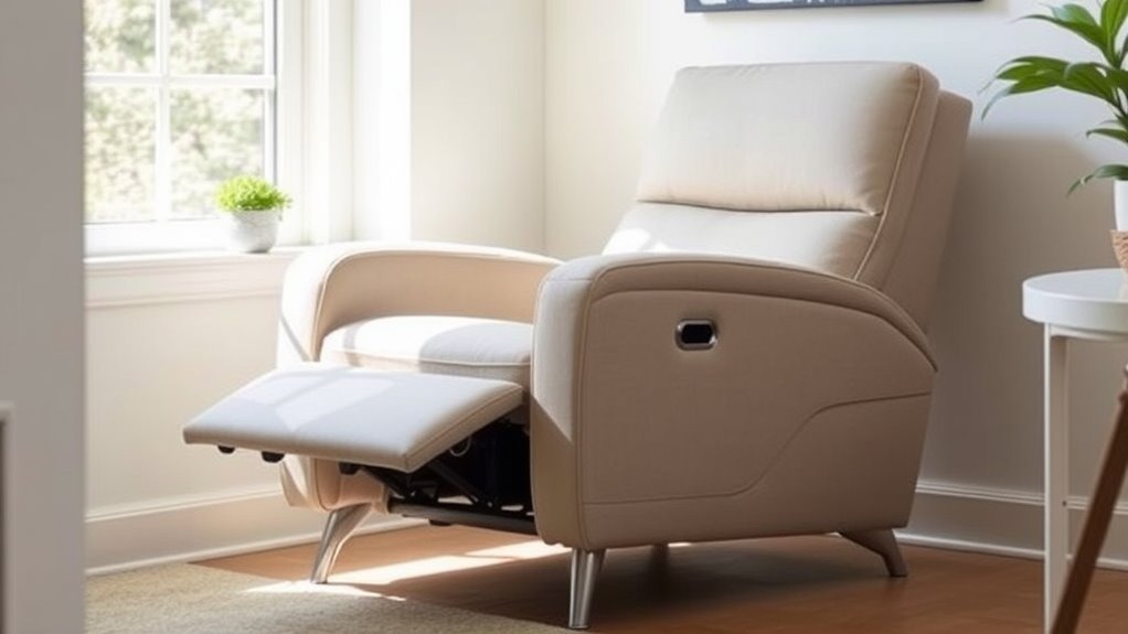 space efficient ergonomic recliners